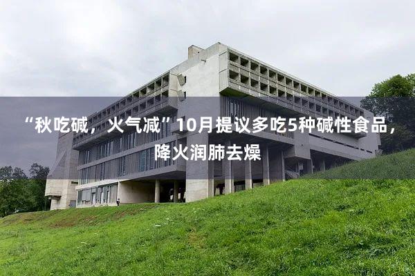 “秋吃碱，火气减”10月提议多吃5种碱性食品，降火润肺去燥