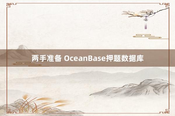 两手准备 OceanBase押题数据库